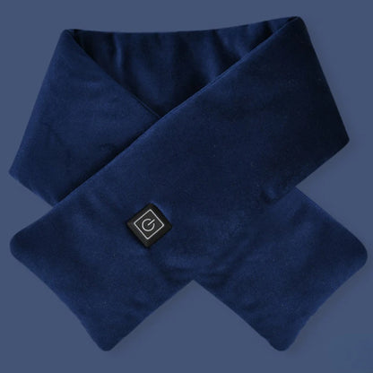 USB Women Men Heating Scarf Temperature Scarf 3 Gears Wrap Fleece Washable Electric Neck Warmer Not Inclound Battery for Camping